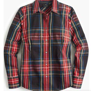 J Crew Curvy Slim Stretch perfect shirt in Stewart Tartan 6